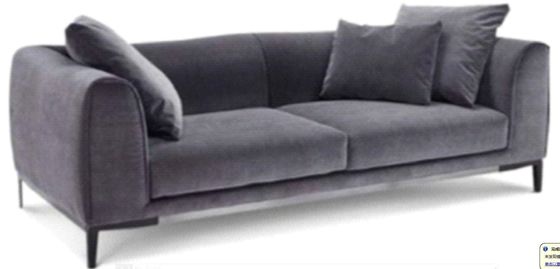 Софа ODM коммерчески черная и кресло Loveseat 2 Seater небольшое Loveseat