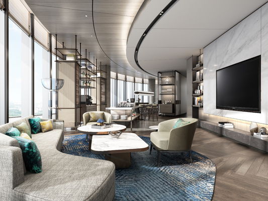 Роскошная кожаная и бархатная мебель Executive Lounge для утонченного вида